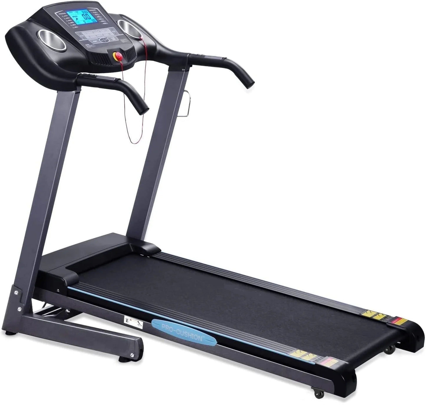 Folding Treadmill with Auto Incline, 12 Levels, 2.5 HP Motor, 15 Preset Programs, Home Fitness, 8.5 MPH Speed Range