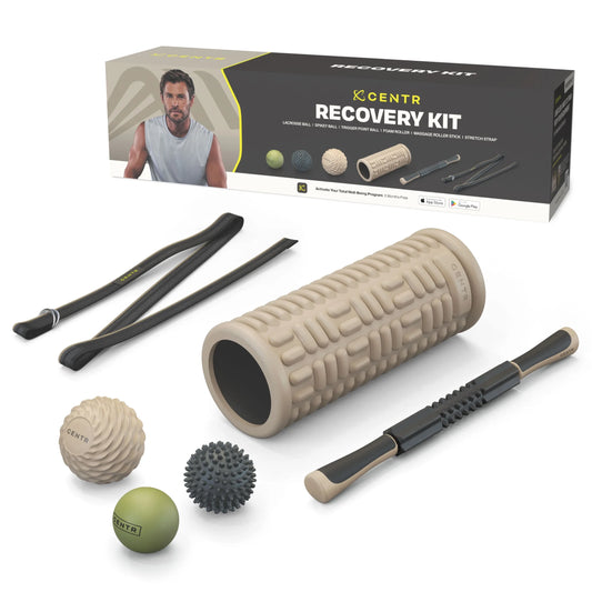 Recovery Kit by Chris Hemsworth: 6-Piece Set for Sore Muscle Relief with 3-Month Membership